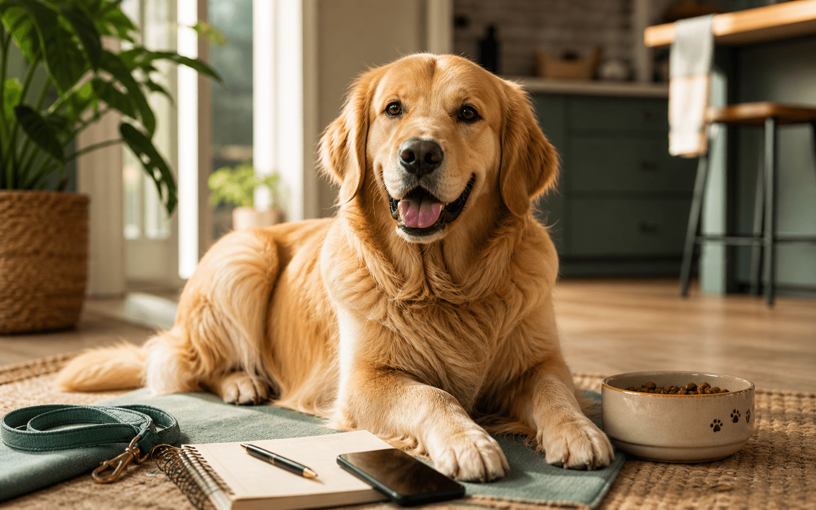 CalmCompanion dog morning routine